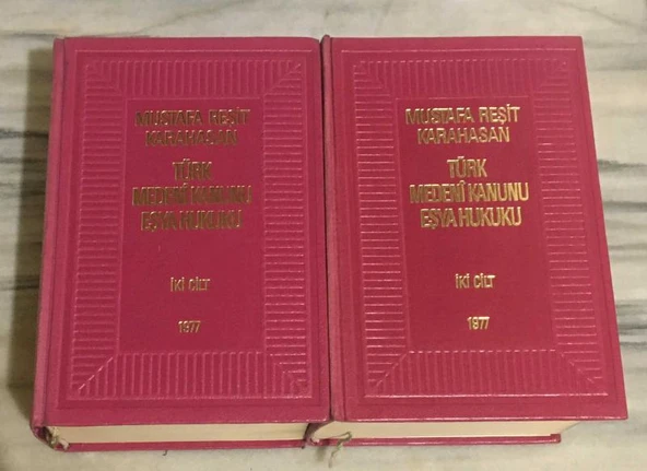 TÜRK MEDENİ KANUNU EŞYA HUKUKU 2 Cilt ( TAKIM ) (Sahafiye Kitap) - Resim 2