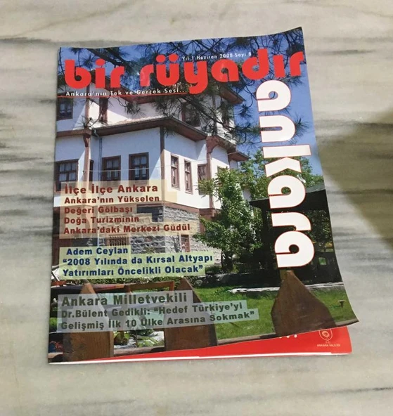 BİR RÜYADIR ANKARA Haziran 2008 Yıl 1 Sayı 8 OYUNCAK DÜNYASINDA ÖZEL BİR YOLCULUK (Sahafiye Kitap) ürün görseli 1