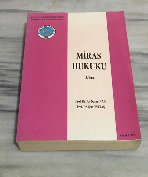 MİRAS HUKUKU 3.BASKI (Sahafiye Kitap) ürün görseli 1