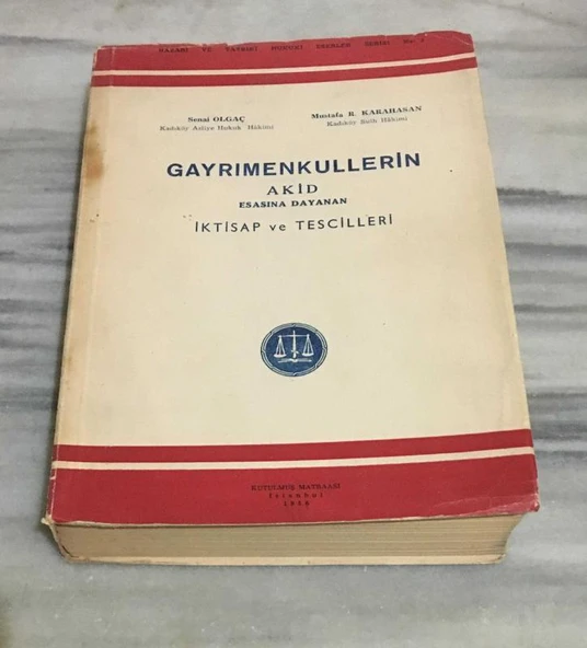 GAYRIMENKULLERİN AKİD ESASINA DAYANAN İKTİSAP VE TESCİLLERİ (Sahafiye Kitap) ürün görseli 1