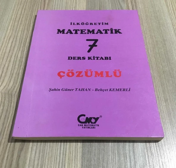 İLKÖĞRETİM MATEMATİK 7 DERS KİTABI Çözümlü (Sahafiye Kitap) ürün görseli 1