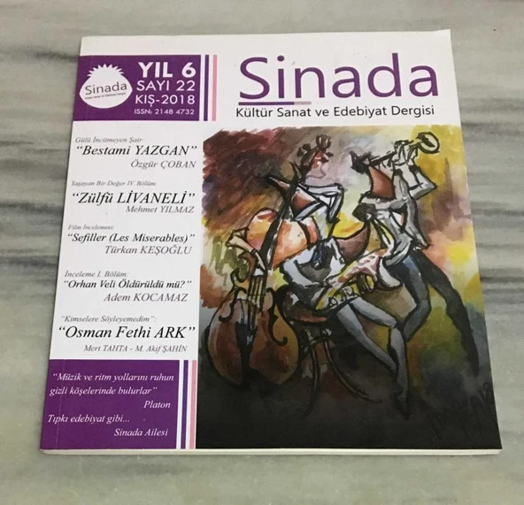 SİNADA Kış 2018 Sayı 22 Orhan Veli Öldürüldü mü - ADEM KOCAMAZ (Sahafiye Kitap) ürün görseli