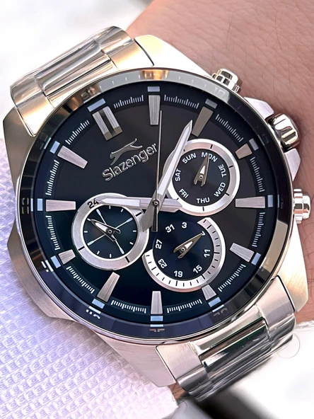 İtalyan Tasarım Bileklik Hediyeli Çelik Kordon İç Fonksiyonları Aktif Erkek Kol Saati YNB.2456.2.02 - Resim 2