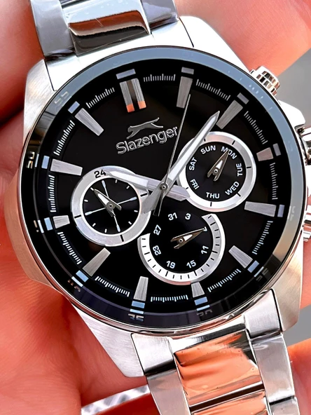 İtalyan Tasarım Bileklik Hediyeli Çelik Kordon İç Fonksiyonları Aktif Erkek Kol Saati YNB.2456.2.02 - Resim 4