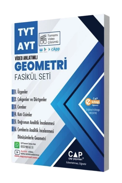 ÇAP YAYINLARI TYT-AYT GEOMETRİ FASİKÜL SET HEDİYELİ - Resim 2
