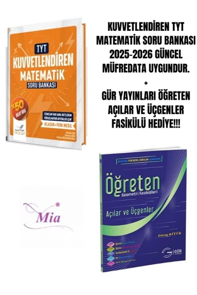 AKTİF YAYINLARI ÖĞRENME TYT KUVVETLENDİREN MATEMATİK SORU BANKASI HEDİYELİ ürün görseli