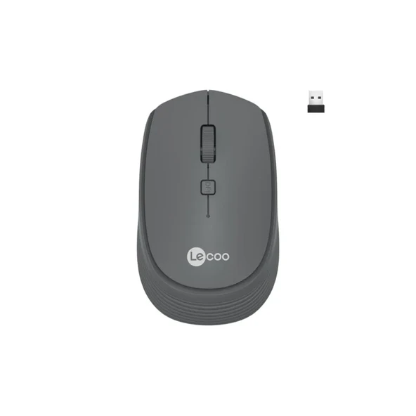 LENOVO LECOO USB OPTİK KABLOSUZ MOUSE GRİ WS202-G