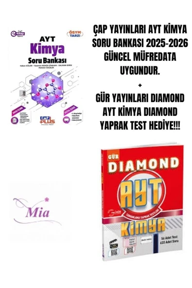 ÇAP YAYINLARI AYT KİMYA SORU BANKASI HEDİYELİ - 1
