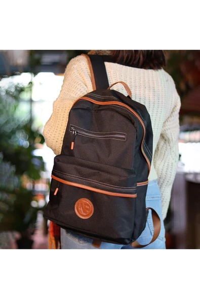 NPO nJoy 16" Unisex Notebook & Günlük Sırt Çantası  NJ01BLCK Siyah - 8