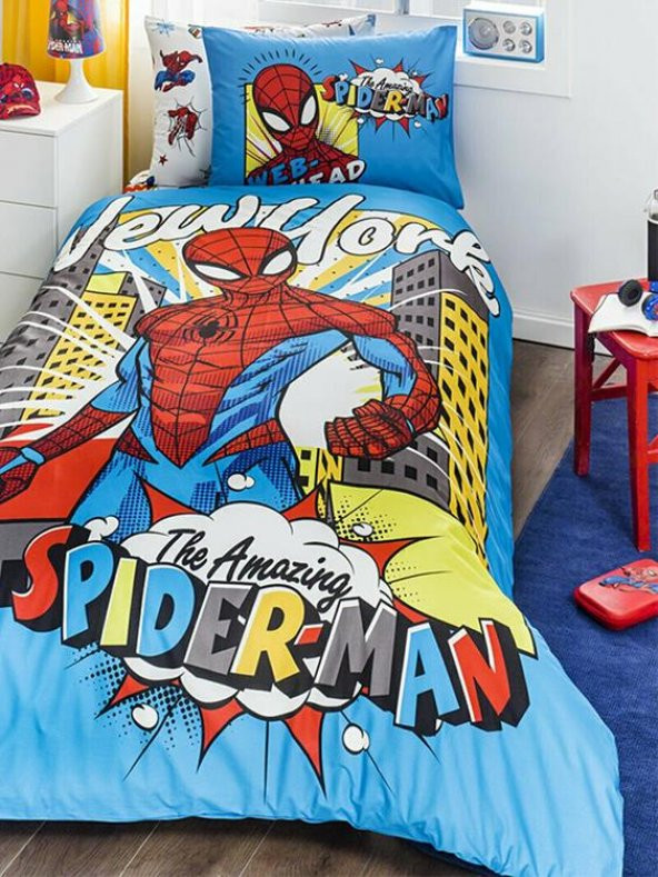 Özdilek Ranforce Nevresim Takımı Disney Lisanslı Spiderman New York