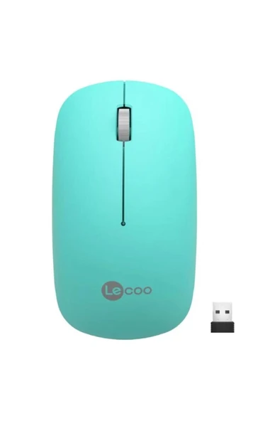 LENOVO LECOO USB OPTİK KABLOSUZ MOUSE TURKUAZ WS214-T