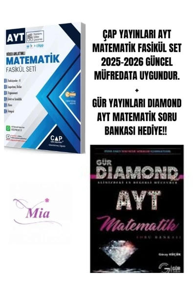 ÇAP YAYINLARI AYT MATEMATİK FASİKÜL SETİ HEDİYELİ - 1
