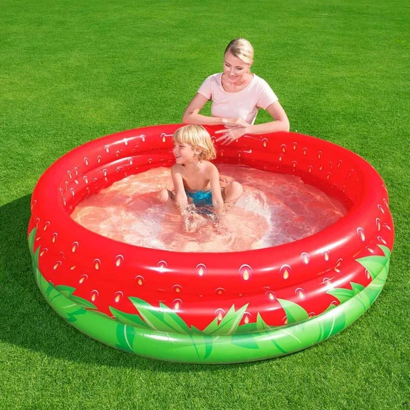 Bestway Çilek Desenli Çocuk Havuzu 122x25 Cm - Resim 4
