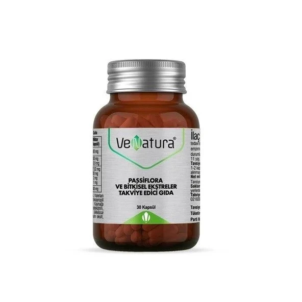 VeNatura Passiflora ve Bitkisel Ekstreler 30 Kapsül - 1