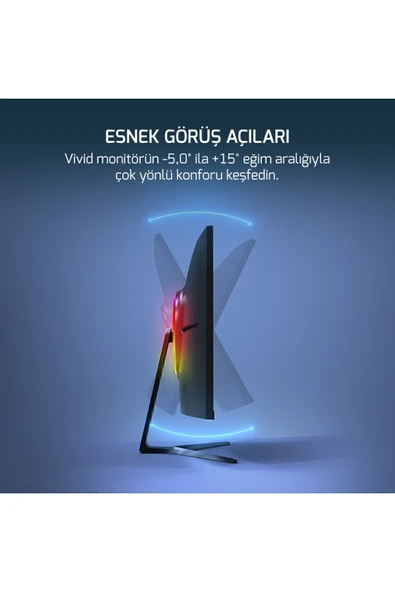 Gamepower 27'' Vivid T50 200Hz 0.5ms 1500R Curved 2X2W Speaker Va Siyah Gaming Monitör - 7