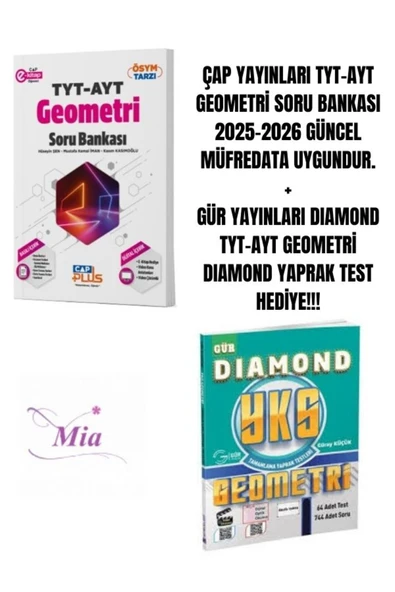 ÇAP YAYINLARI TYT-AYT GEOMETRİ SORU BANKASI HEDİYELİ