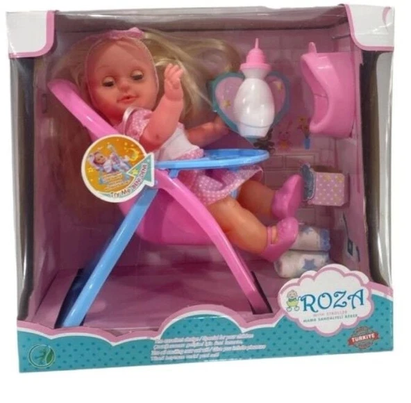 Global Toys Roza Mama Sandalyeli Bebek ürün görseli