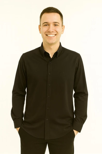 Dormen Erkek Pamuklu Slim Fit Uzun Kol Gömlek 7372 - Resim 2