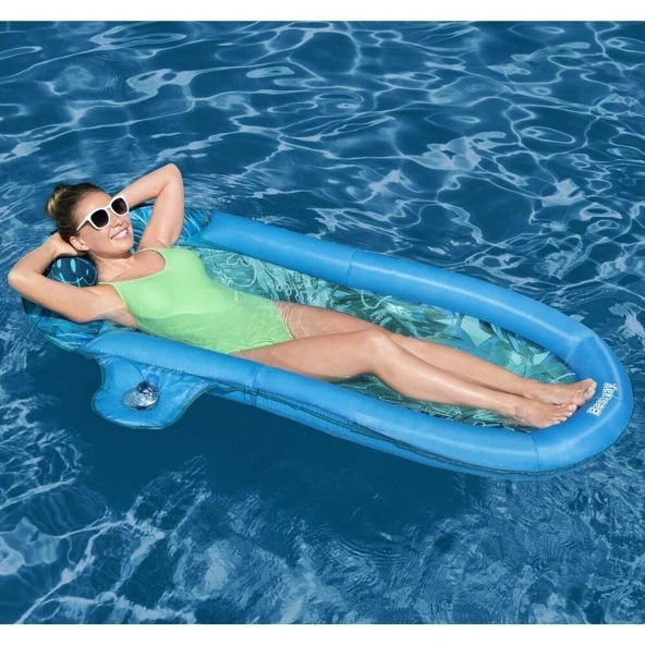 Bestway Kumaş Bardaklıklı Fileli Yatak 171x94 Cm - 43552 - Resim 4