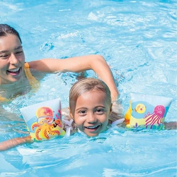 İntex Tropikal Desenli Kolluk 23x15 Cm - 58652 - Resim 3