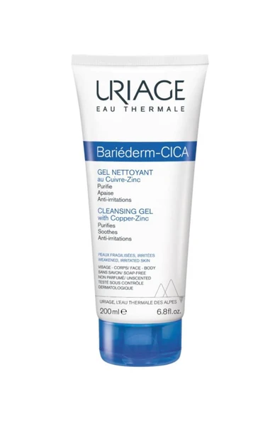 Uriage Bariederm Cica Cleansing Gel With Copper-zinc 200 ml ürün görseli