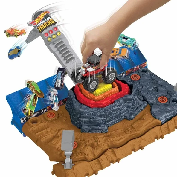 Hot Wheels Monster Trucks Muhteşem Çarpışma Arenası HNB96 - Resim 3