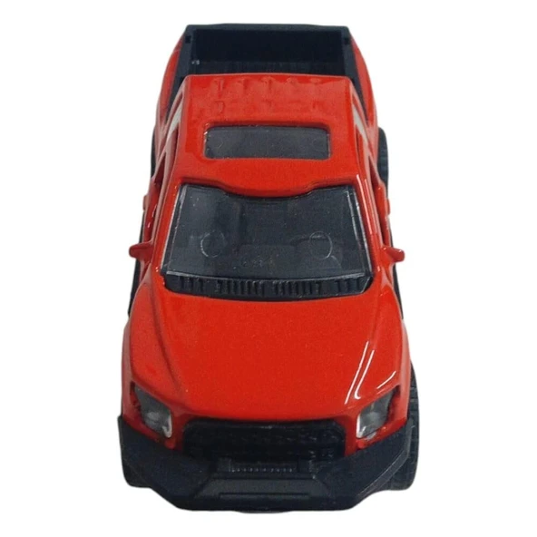 Çek Bırak Metal Arazi Aracı 13 cm - Kırmızı - Resim 2