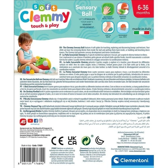 Baby Clementoni Yumuşak Blok Duygusal Top 17689 - Resim 3