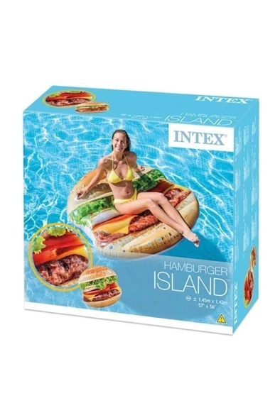 Intex Hamburger Ada Yatak 145x142 cm - 58780 - Resim 2