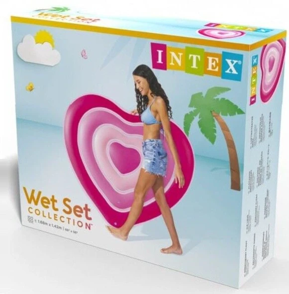 Intex Kalp Şekilli Ada Yatak 155cm - 58727 - Resim 2