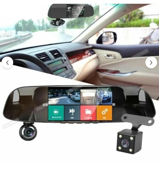 3 Kameralı Dokunmatik Ayna Araç Geri Kamerası Kingboss Sl-d211 Full Hd - 2