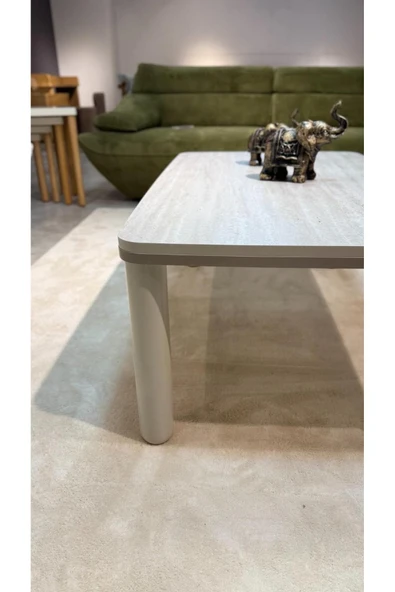 TRAVERTEN VİZON BOHEM ORTA SEHPA - Resim 3