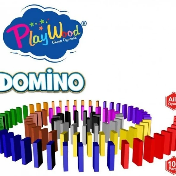 PlayWood Kutuda Ahşap Domino Oyunu - Resim 2