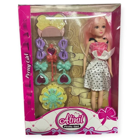 KMB-925 - SAÇ BAKIM SETİ AKSESUARLI KUTULU BEBEK ürün görseli