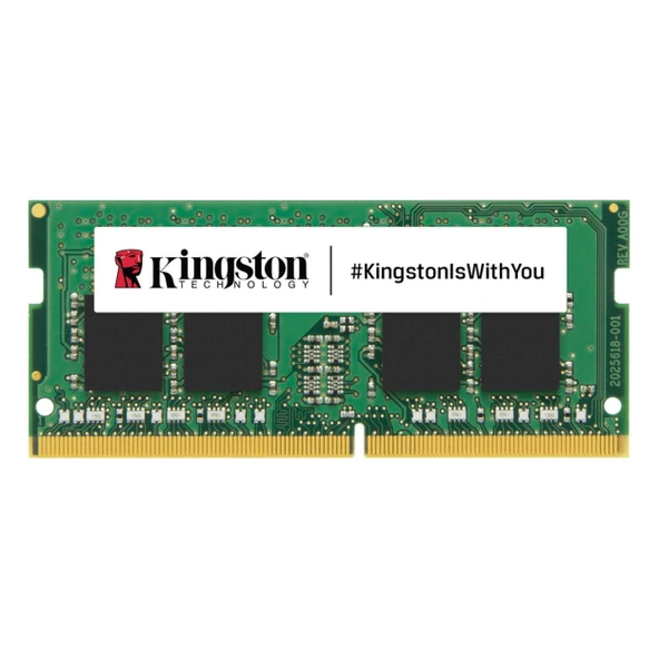 Kingston KVR32S22S8/8WP 8GB DDR4 3200MHz CL22 Notebook Bellek ürün görseli 1