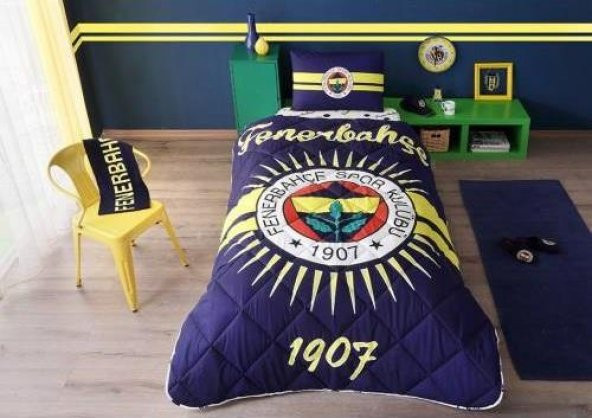 Fenerbahçe Taç Lisanslı Yorgan Seti FB 1907