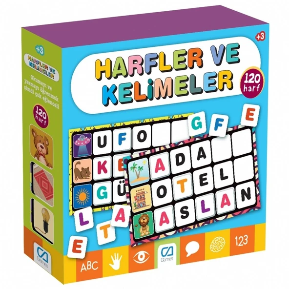 Games Harfler ve Kelimeler Eğitici Kartlar 120 Harf 5129 ürün görseli