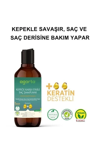 Agarta Doğal Kepeğe Karşı Şampuan 400 ml - 2