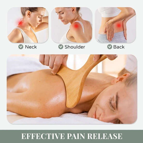Valkyrie 4’lü Medikal Ahşap Maderoterapi Masaj Seti Vücut Şekillendirme & Derin Masaj Lenfatik Drenaj Seti - 7