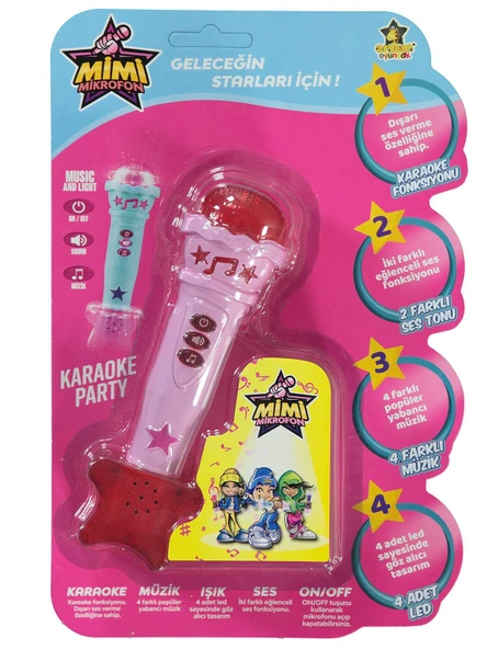 Erdem Mikrofon Işıklı Müzikli ER-106 - Resim 4