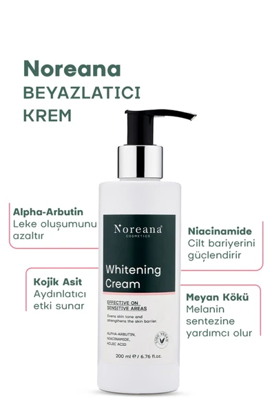 Noreana Alpha-Arbutin & Kojik Asit - Hassas Bölgeler Beyazlatıcı Krem - Resim 3