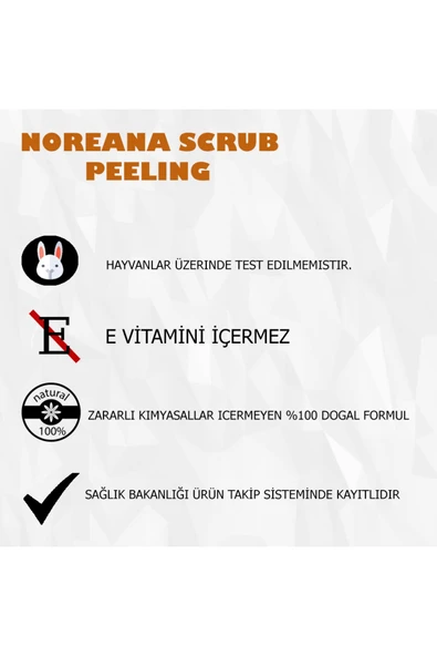 Noreana Bisküvili 800ml Scrub Peeling Selülit & Koyu Leke & Cilt Tonu Eşitleme - 5