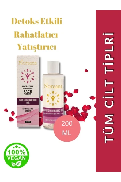 Noreana Gül Özlü Temizleyici & Cilt Sıkılaştırıcı Yüz Toniği 200 ML ürün görseli 1