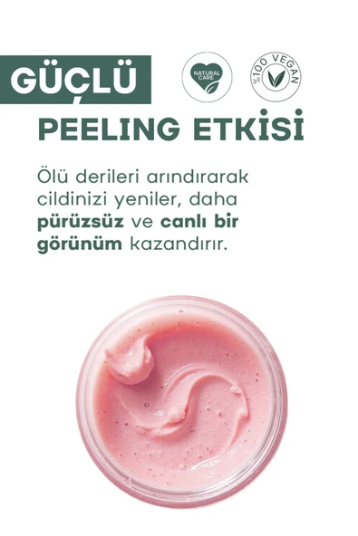 Noreana Sakız Aromalı Vegan Vücut Peelingi 500 ml - Doğal Formül Derin Arındırma Body Scrub - Resim 3