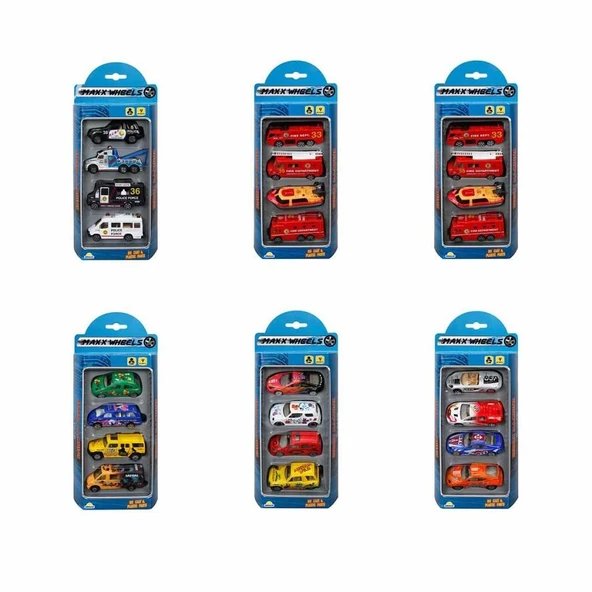 PT-2050 - MAXX WHEELS 4LU ARAC SETI 6AST - Resim 2