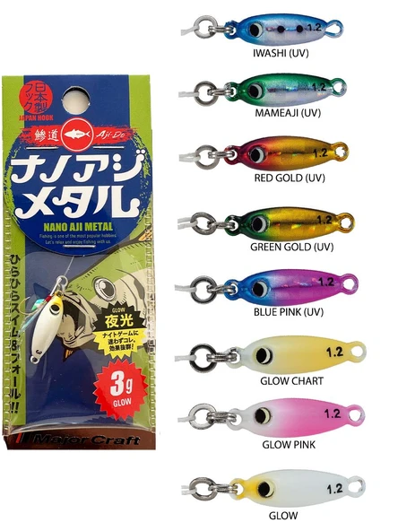 Major Craft Aji-Do Nano Aji Metal Jig 3gr 1.8mm - Resim 2