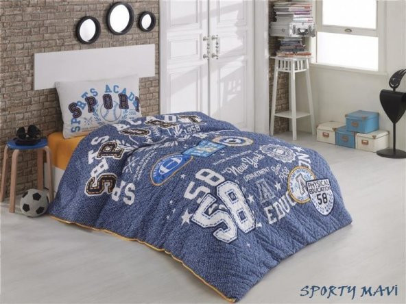 Kristal Ranforce 4 Dört Mevsim Kapitoneli Nevresim Takımı Tek Kişilik Erkek - 5