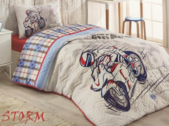 Kristal Ranforce 4 Dört Mevsim Kapitoneli Nevresim Takımı Tek Kişilik Erkek - 7