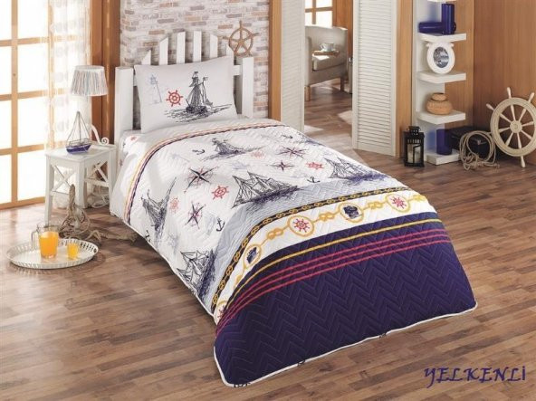 Kristal Ranforce 4 Dört Mevsim Kapitoneli Nevresim Takımı Tek Kişilik Erkek - 9