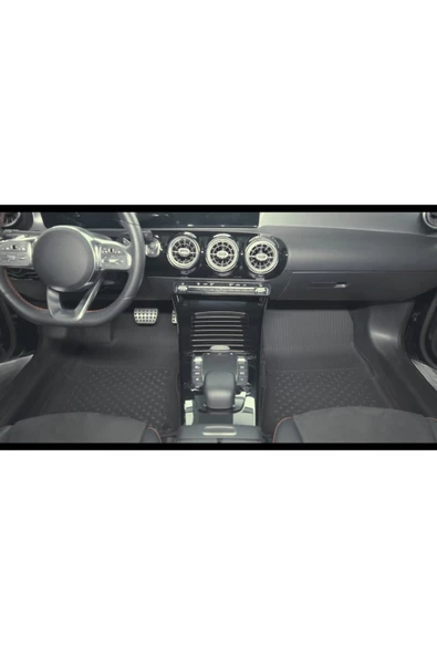 Sahler Mercedes CLA 2019 ve Sonrası 4.5D Paspas 3D Rizline Bagaj Havuzu Set - 4